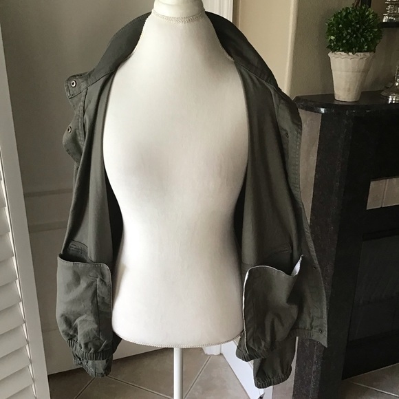 NEW Car Coat Jacket XL Fatigue Green Stretch Elastic Sleeves Supplies Union Bay - Picture 8 of 16